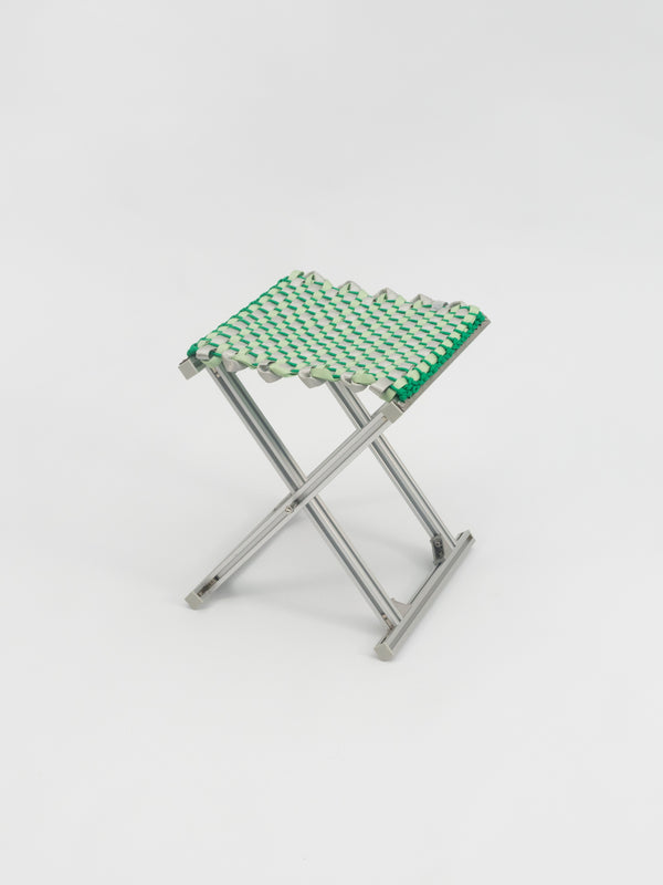 MAZHA Stool/ Pea + Silver