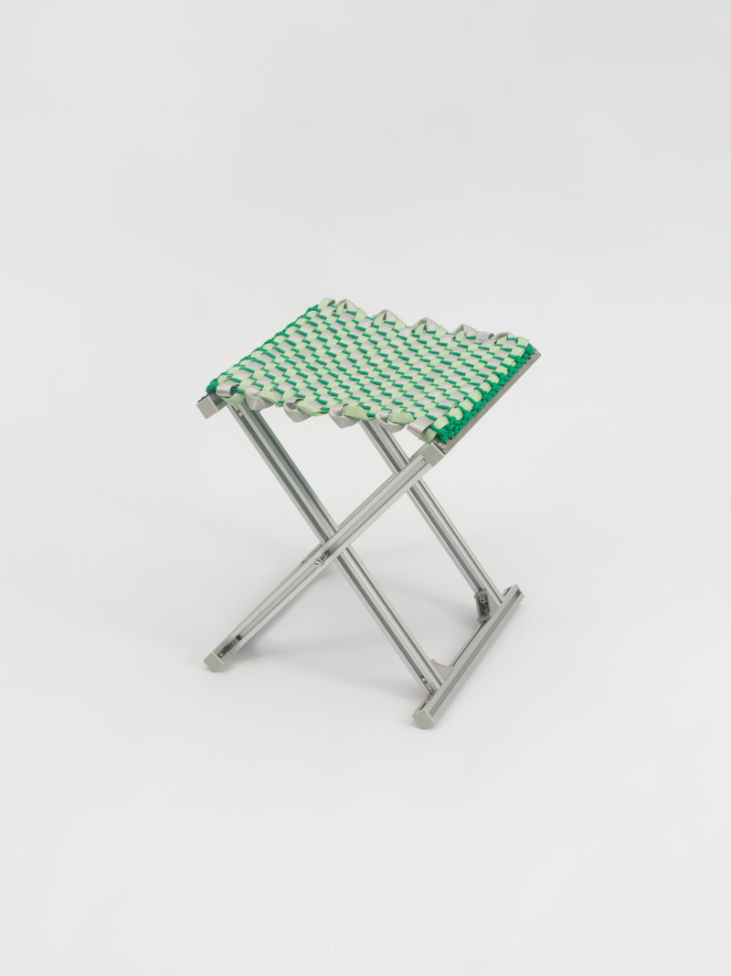MAZHA Stool/ Pea + Silver
