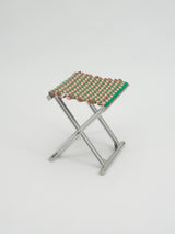 MAZHA Stool/ Tan + Powder Pink