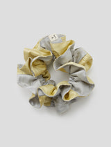 SILK SCRUNCHIE/ BUTTER + SILVER